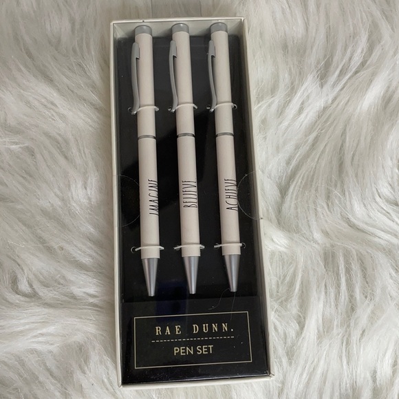 R A E D U N N white silver 3 Ballpoint pens - Picture 2 of 4